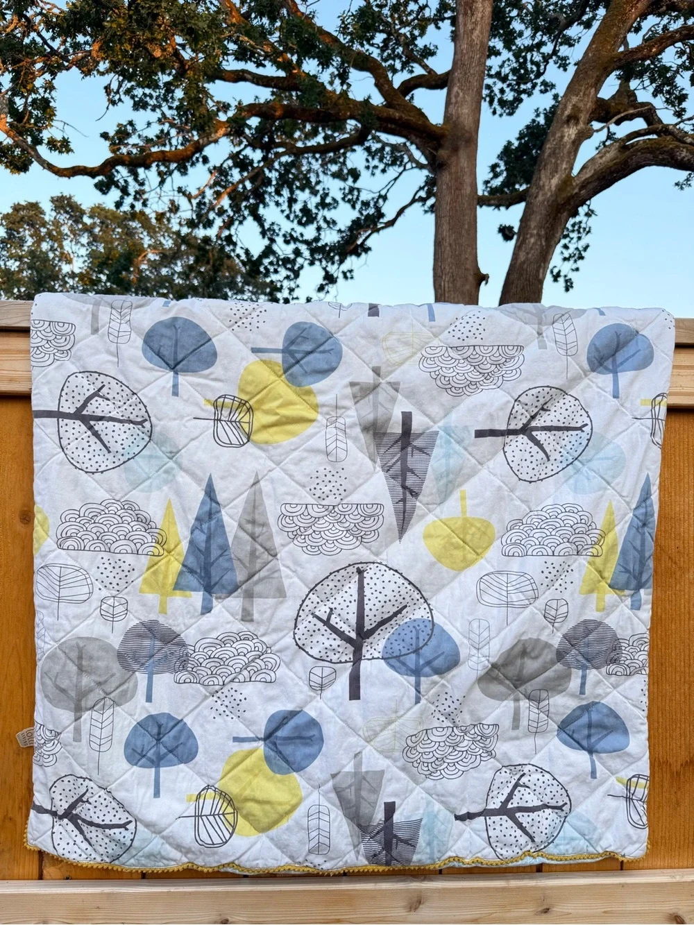 Lolli Living Baby Blanket Trees Nature Themed Nursery Infant Play Mat Blankie